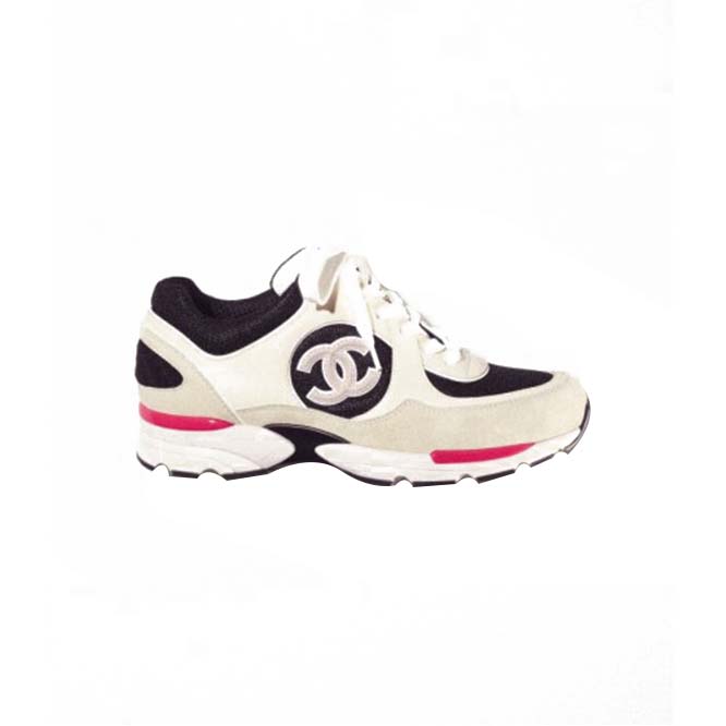 CHANEL SNEAKERS CALFSKIN, MESH & SUEDE CALFSKIN IVORY, BLACK & BEIGE G39066 Y55828 K4292 CHANEL SNEAKERS CALFSKIN, MESH & SUEDE CALFSKIN IVORY, BLACK & BEIGE G39066 Y55828 K4292